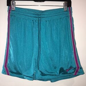 Nike Dri-Fit Men's Perforated Elastic Waist Blue & Pink Running Shorts Size S